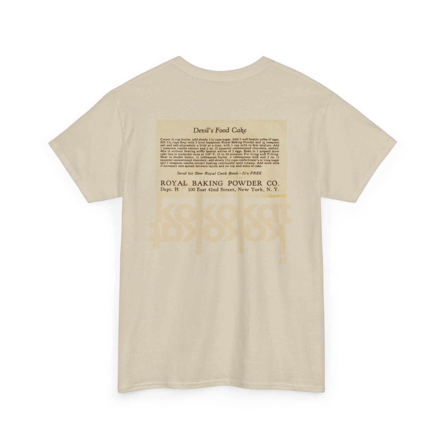 Kokokat Devil's Cake 100% Cotton Unisex T-Shirt