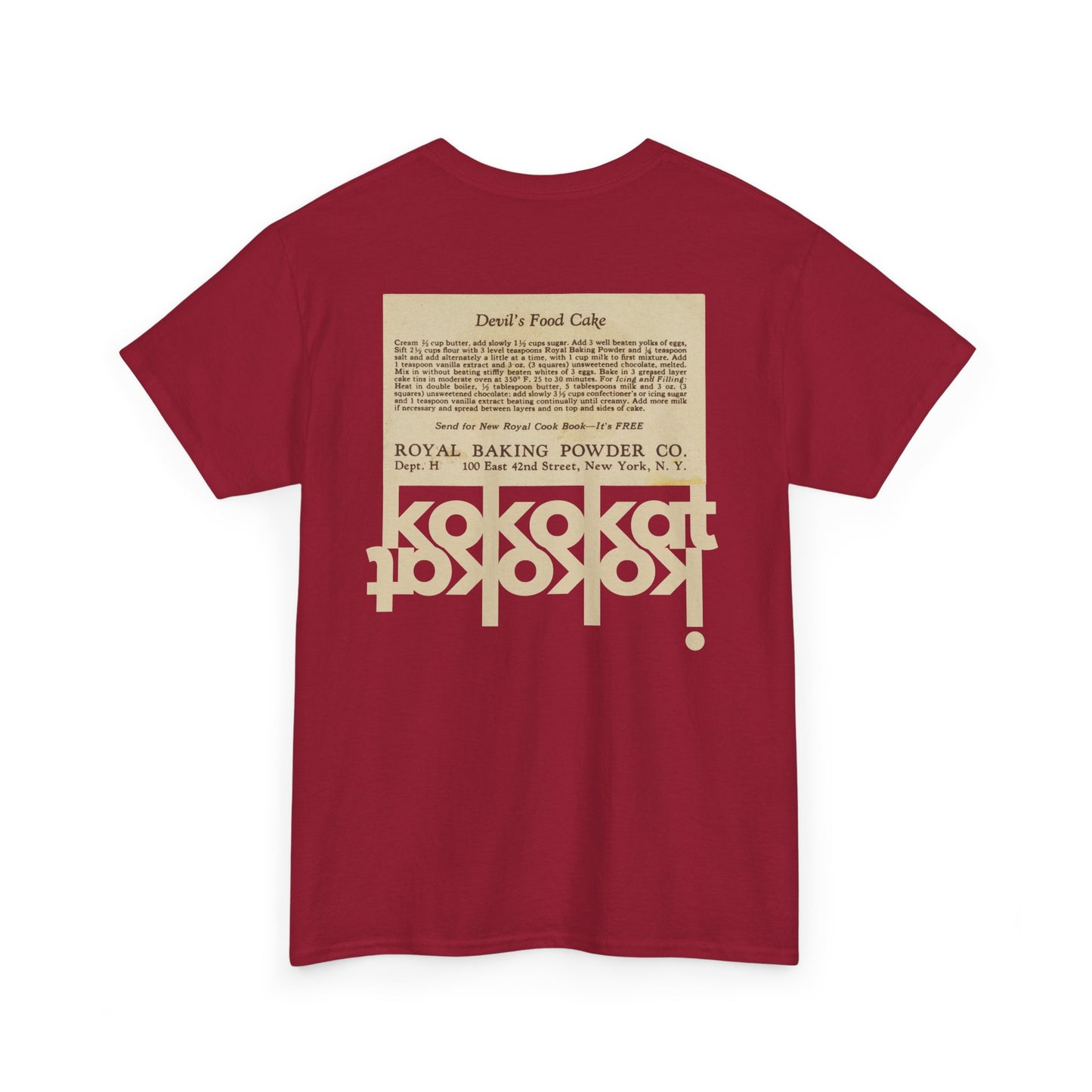Kokokat Devil's Cake 100% Cotton Unisex T-Shirt